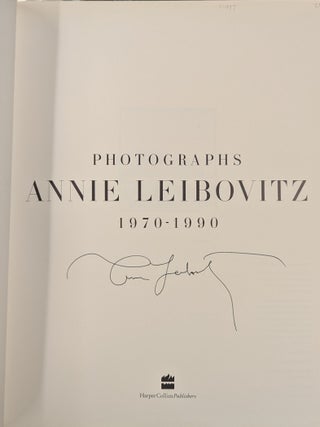 Annie Leibovitz: Photographs, 1970-1990