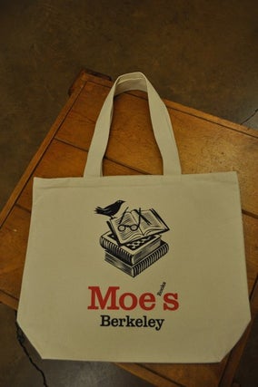 Item #200112 Moe's White Canvas Bag (Bird). Moe's Books Gregoire Vion