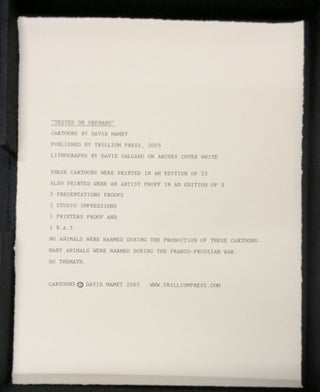 Tested on Orphans: Cartoons by David Mamet