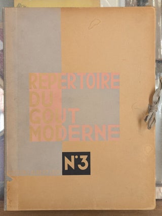 Item #112385 Repertoire du Gout Moderne No. 3: J.J. Adnet, Djo. Bourgeois, Ginsberger,...