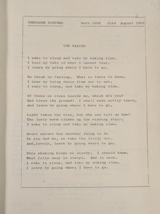 C, A Journal of Poetry, July 1963