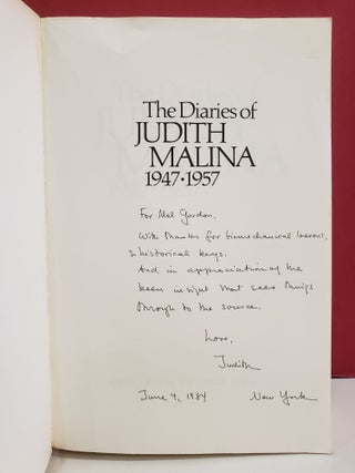 The Diaries of Judith Malina, 1947-1957