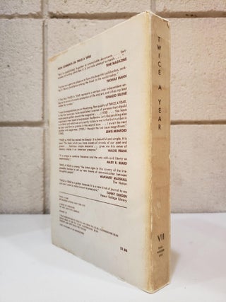 Twice a year, a Book of Literature, the Arts and Civil Liberties, Number VII, Fall-Winter 1941