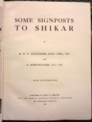 Some Signposts to Shikar