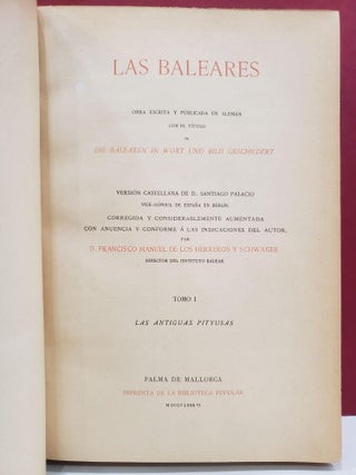 Las Baleares, Tomo I-II: Las Antiguas Pityusas