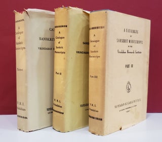 A Catalogue of Sanskrit Manuscripts in the Vrindaban Research Institute