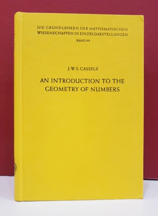 Item #1139372 An Introduction to the Geometry of Numbers. J W. S. Cassels
