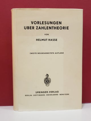 Item #1140042 Vorlesungen Uber Zahlentheorie. Helmut Hasse
