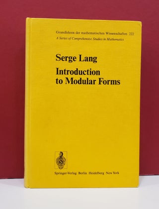 Item #1140058 Introduction to Modular Forms. Serge Lang