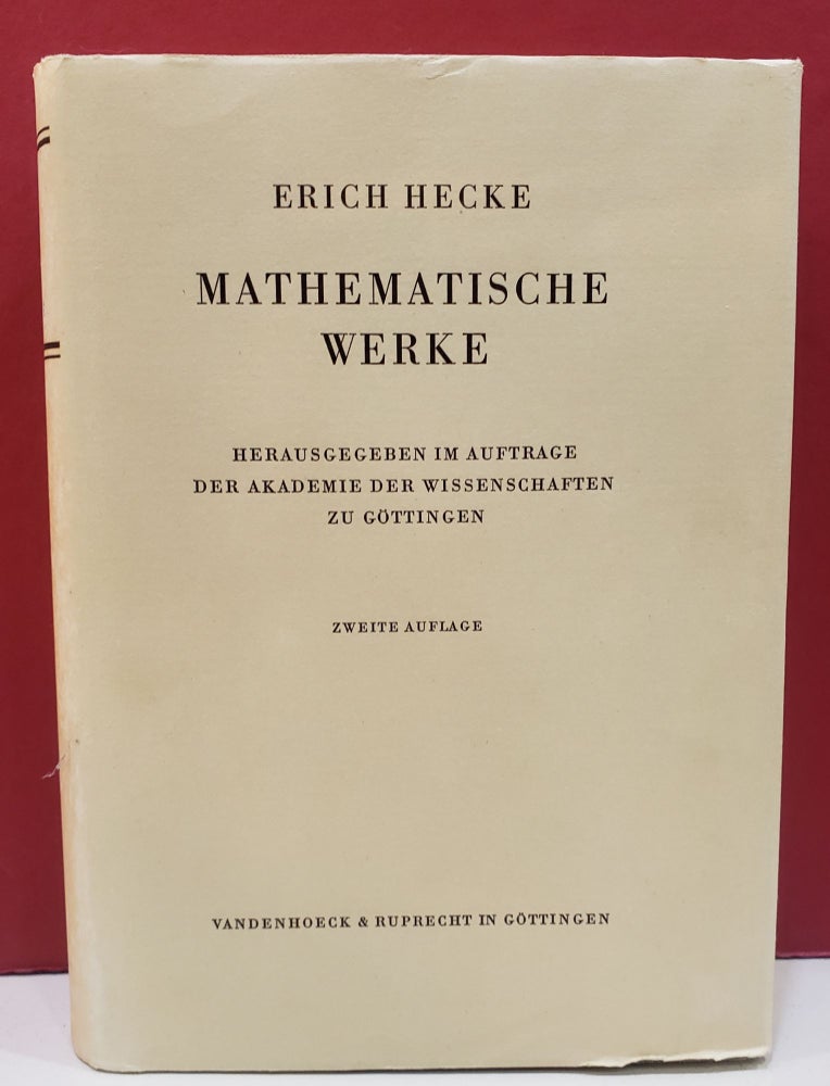 Item #1140074 Mathematische Werke. Erich Hecke.