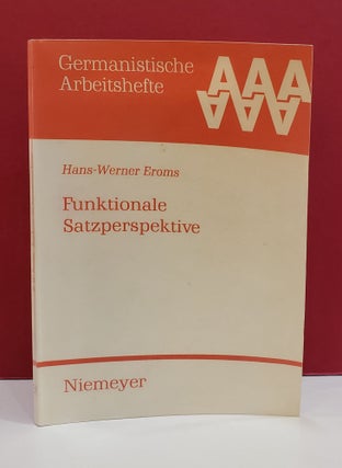 Item #1140177 Funktionale Satzperspektive (Germanistische Arbeitshefte). Hans-Werner Eroms