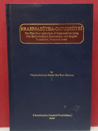 Item #1140679 Brahmasutra-catuhsutri: The First for Aphorisms of Brahmasutras along with...