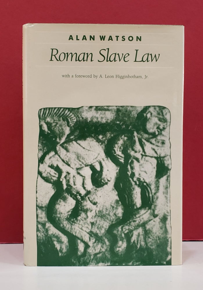 Item #1141398 Roman Slave Law. Alan Watson.