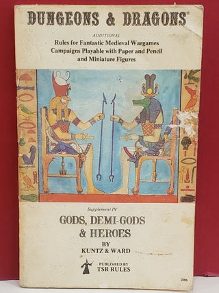 Item #1144022 Dungeons & Dragons Supplement IV: Gods, Demi-Gods & Heroes. James Ward Robert Kuntz