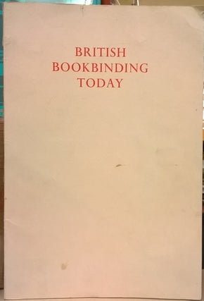 Item #1144335 British Bookbinding Today. K. D. Duval