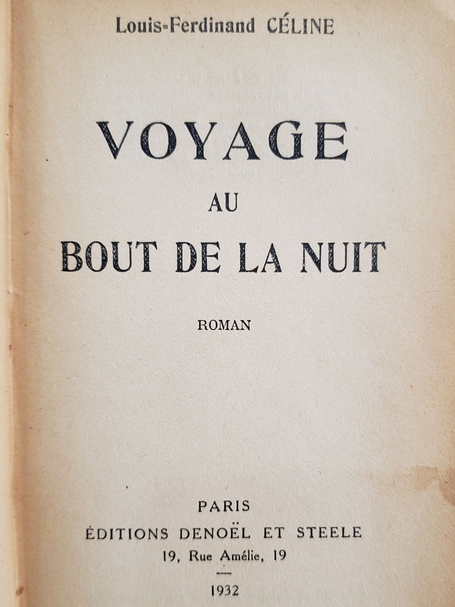 Voyage au Bout de la Nuit - CELINE, Luis-Ferdinand.: 9780828836272
