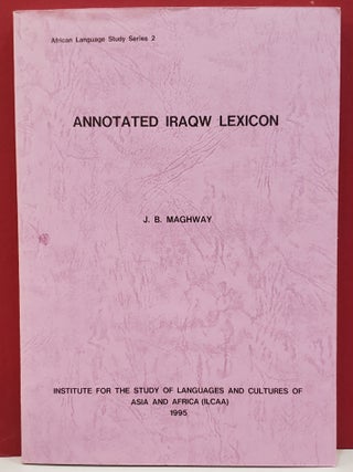 Item #1145497 Annotated Iragw Lexicon. J. B. Maghway