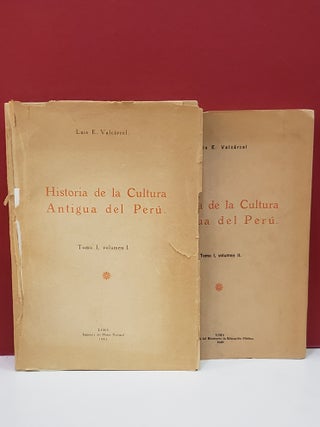 Item #1146130 Historia de La Cultura Antigua del Peru. Luis E. Valcarcel