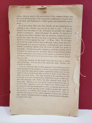 Trial of the conspirators, for the assassination of President Lincoln, & c : argument of John A. Bingham, special judge advocate, in reply to the arguments of the several counsel for Mary E. Surratt, David E. Herold, Lewis Payne, George A. Atzerodt, Michael O'Laughlin, Samuel A. Mudd, Edward Spangler, and Samuel Arnold, charged with conspiracy and the murder of Abraham Lincoln, late president of the United States