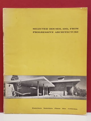 Item #1147215 Selected Houses, 1961, From Progressive Architecture. John Morris Dickens