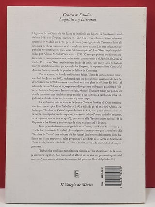 Serafina Y Sor Juana: Con Tres Apendices