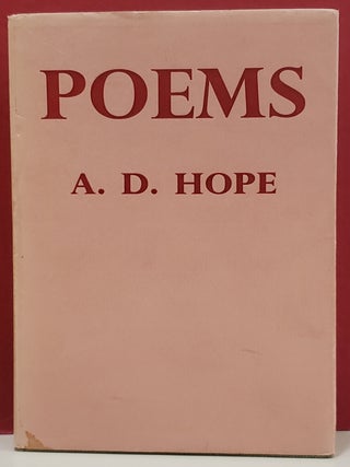 Item #1152537 Poems. A D. Hope