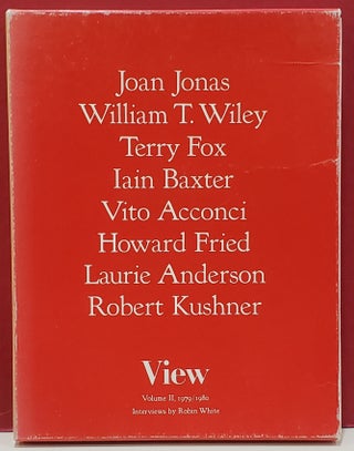 Item #1152760 View: Interviews with Joan Jonas, William T. Wiley, Terry Fox, Iain Baxter, Vito...