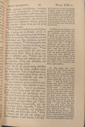 Bagster's Critical New Testament , Greek and English
