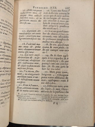 Les Pseaumes de David, Traduits en Francois, Avec une Explication tiree des SS. Peres & des Auteurs Ecclisiastiques, Vol. 1