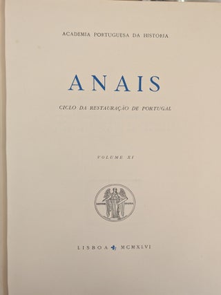 Anais: Ciclo da Restauracao de Portugal, Vol. XI