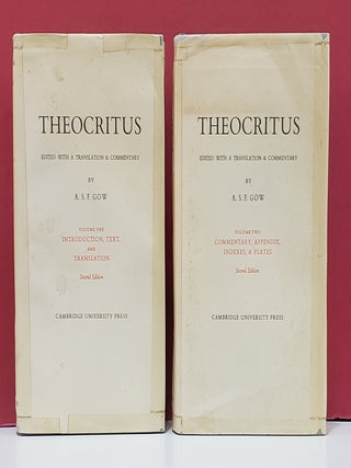 Item #1156016 Theocritus. A. S. F. Gow, transl ed