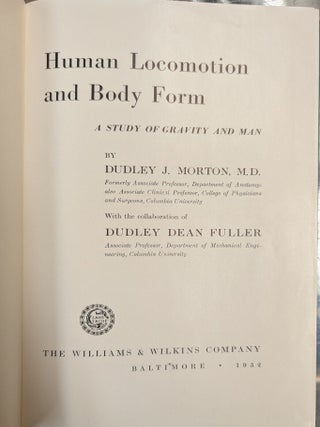 Human Locomotion and Body Form: A Study of Gravity and Man
