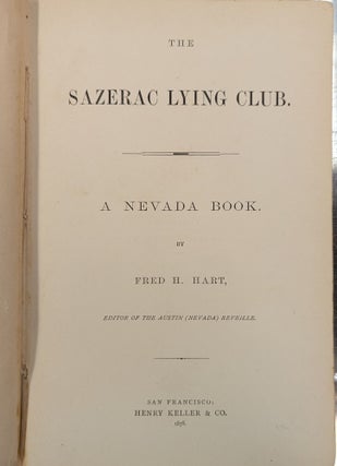 The Sazerac Lying Club: A Nevada Book