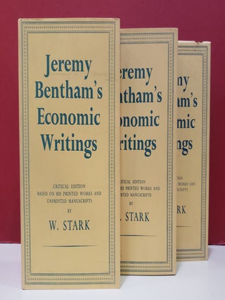 Jeremy Bentham's Economic Writings: Critical Edition Based on His Printed Works and...