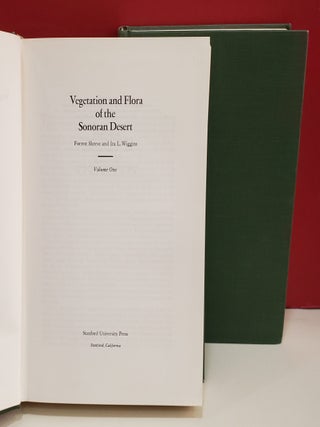 Item #1157448 Vegetation and Flora of the Sonoran Desert. Ira L. Wiggins Forrest Shreve