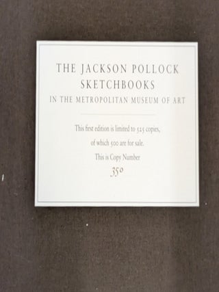 The Jackson Pollock Sketchbooks in the Metropolitan Museum of Art (4 fascimile Notebooks)