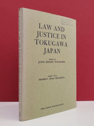 Law and Justice in Tokugawa Japan, Part VI-G: Property: Legal Precedents