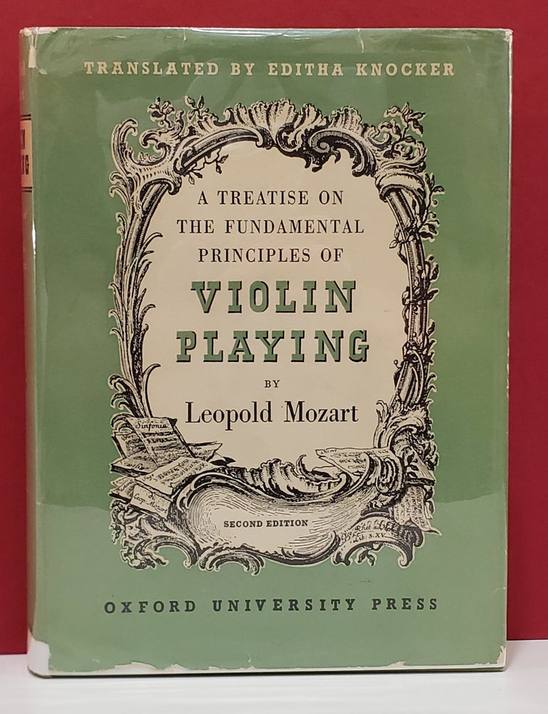 Item #1158775 A Treatise on the Fundamental Principles of Violin Playing. Editha Knocker Leopold Mozart, Albert Einstein, transl, preface.