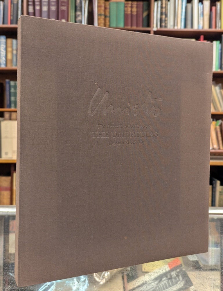 Item #116785 The Accordion-Fold Book for The Umbrellas, Joint Project for Japan and U.S.A. Christo.