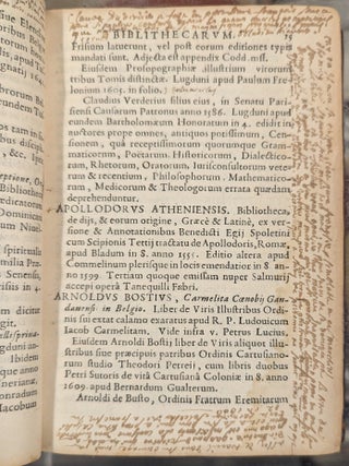 Bibliotheca Bibliothecarum curis Secundis Auctior accedit Biblioheca Nummiria is duas Partes tributa
