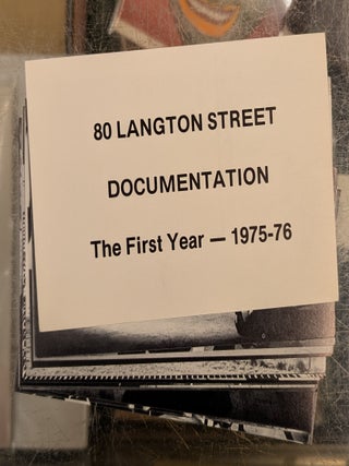 Item #117022 80 Langton Street Documentation: The First Year - 1975-76