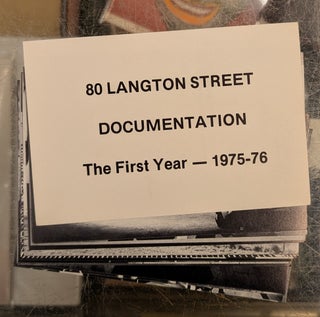 Item #117022 80 Langton Street Documentation: The First Year - 1975-76