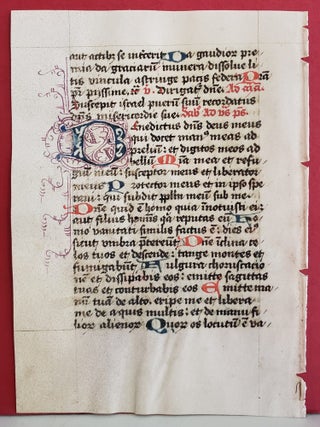 Item #117125 Medieval Liturgy Manuscript Leaf on Vellum