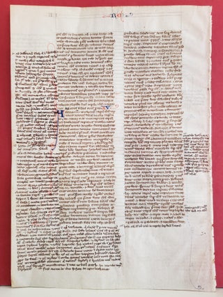 Item #117199 Medieval Manuscript Leaf