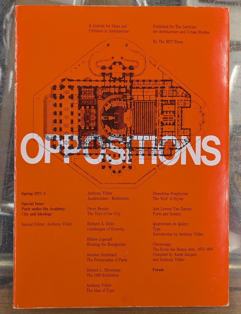 Item #117709 Oppositions, Spring 1977: No. 8. Anthony Vidler.