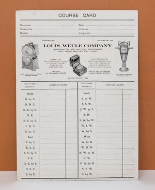 Item #163c Course Card. Louis Weule Company