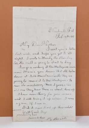 Item #181c Letter to Mother. James Wilson