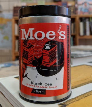 Item #200114 Moe's Breakfast Blend Black Tea. Moe's Books Lhasa Karnak