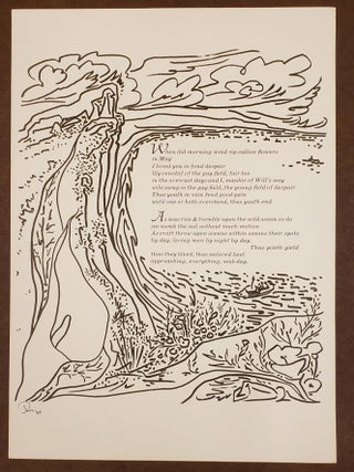 Item #2005b When Did Morning Wind Rip Callow Flowers (Broadsides). Jess Ebbe Borregaard