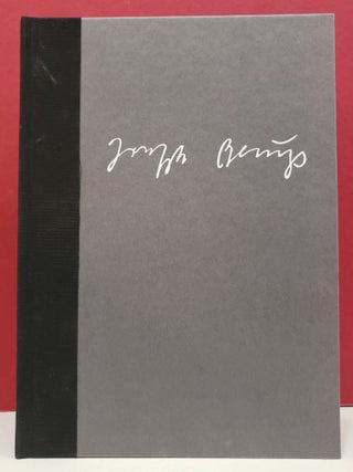 Item #2030451 Joseph Beuys: Sculpture and Drawing. Mark Rosenthal Alexandra Whitney